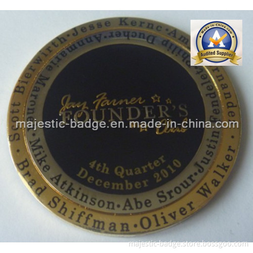 Customized Dual Plating Gold Plating& Nickel Platiing (Mj-Coin-013
